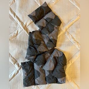 MARIMEKKO x UNIQLO ❄️ puffy scarf ❄️ Lokki pattern ❄️ cozy winter gear